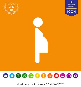 Pregnant woman icon