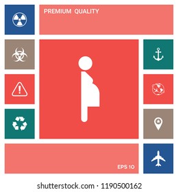 Pregnant woman icon