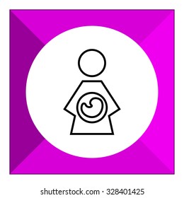 Pregnant woman icon