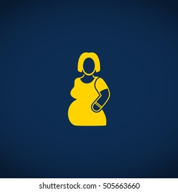 pregnant woman icon