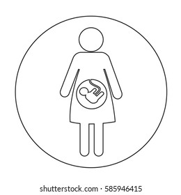 Pregnant woman icon