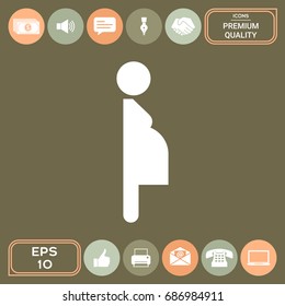 Pregnant woman icon