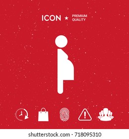 Pregnant woman icon