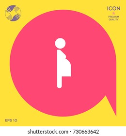 Pregnant woman icon