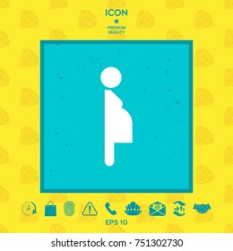 Pregnant woman icon