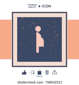 Pregnant woman icon