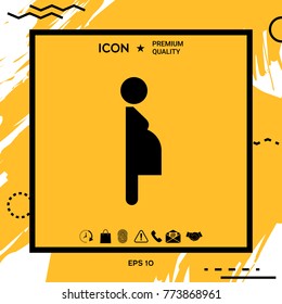 Pregnant woman icon