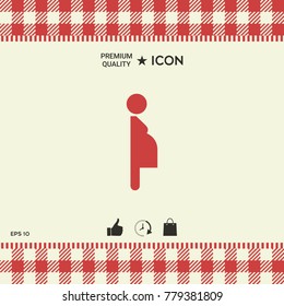 Pregnant woman icon