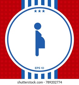 Pregnant woman icon