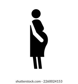 Pregnant woman icon isolated on white background. Healthcare symbol modern, simple, vector, icon for website design, mobile app, ui. Vector Illustration
