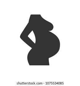 Pregnant woman icon. Simple element illustration. Pregnant woman symbol design from Pregnancy collection set. Can be used in web and mobile on white background