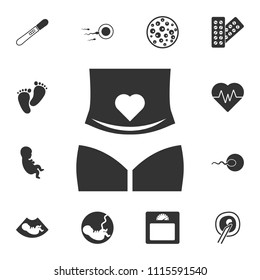 Pregnant woman icon. Simple element illustration. Pregnant woman symbol design from Pregnancy collection set. Can be used for web and mobile on white background