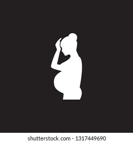 Pregnant woman icon. Simple element illustration. Pregnant woman symbol design from Pregnancy collection set. Can be used in web and mobile
