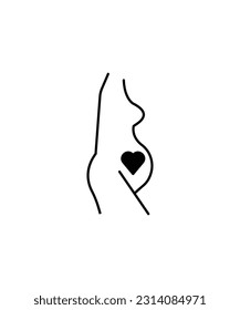 pregnant woman icon, vector best flat icon.