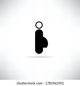 pregnant woman icon vector illustration