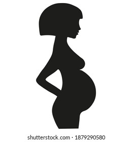 Pregnant woman icon Vector. Illustration	
