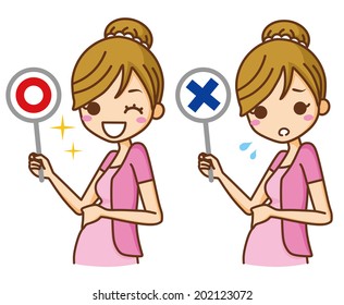Pregnant woman illustration