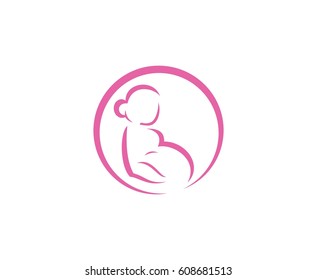 Pregnant woman logo