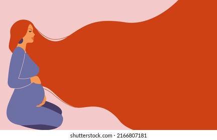 Pregnant woman on a background of leaves.The concept of pregnancy, motherhood, family. Happy mum. Pregnant belly side view. Pregnancy concept. Pregnant woman holds her belly. African american Pregnant