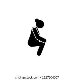 pregnant woman, position icon. Element of pregnant icon for mobile concept and web apps. Pictogram pregnant woman, position icon can be used for web and mobile