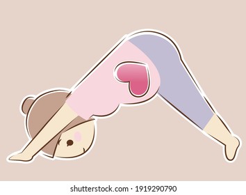 a pregnant woman practices yoga pose