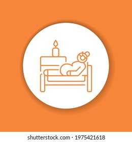 Pregnant woman rest color glyph icon. Pictogram for web, mobile app, promo. UI UX design element