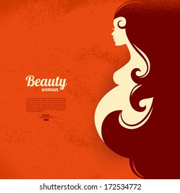 Pregnant woman silhouette