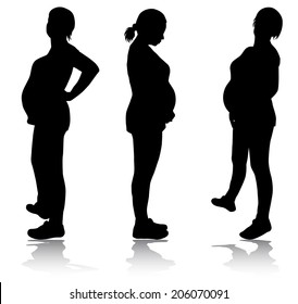 Pregnant Woman Silhouette