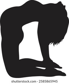 Pregnant Woman Silhouette on White Background. Vector Illustration.