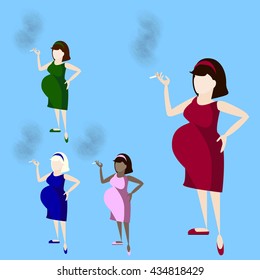 pregnant woman smoke