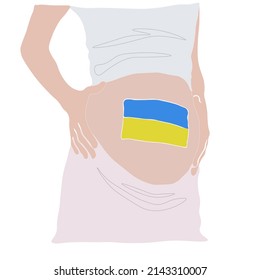 pregnant woman ukraine flag gender