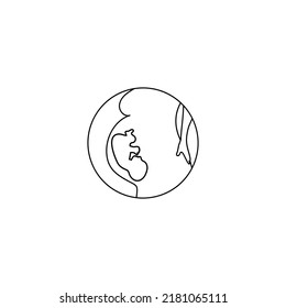 Pregnant woman vector illustration. Pregnant female sign. Fertilization and motherhood concept