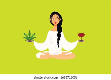 Pregnant woman and vices. A woman does yoga during pregnancy. unhealthy. Pregnancy regimen. Allowed and allowed. Moderate quantities