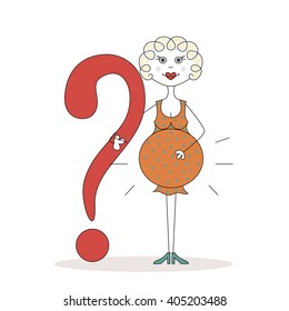 The Pregnant Woman waiting for a baby
