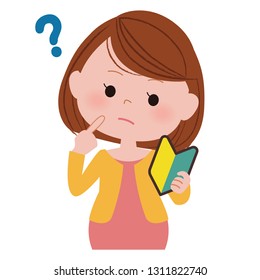 Pregnant woman who has a beginner's mark. Question.