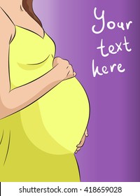 pregnant woman's belly