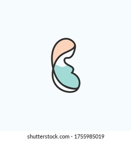 Pregnant Women Logo. Pregnant Icon