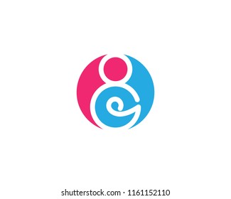 pregnant women logo vector icon template