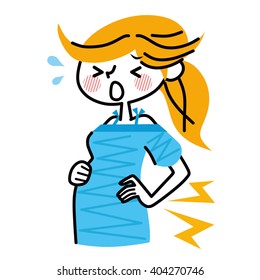 Pregnant women low back pain.