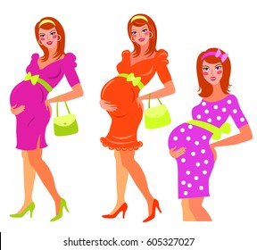 pregnant women, pregnancy vector 