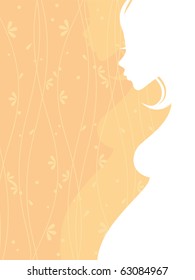 Pregnant women, vector