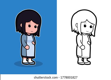 Pregnant women-themed vector graphic illustrations, perfect for pregnancy and family-themed products, can also be used as an illustration of various media, such as dictionaries & posters etc.