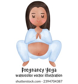 Pregnant Yoga, Meditate, Yoga pose