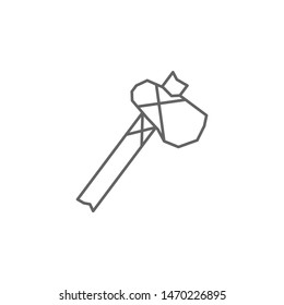 Prehistoric axe icon. Element of prehistoric line icon