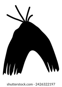 Prehistoric cave paintings. Old drawings of primitive people, stone age art. Ancient history and archeology. Primitive caveman sketch. Vector cartoon Illustration