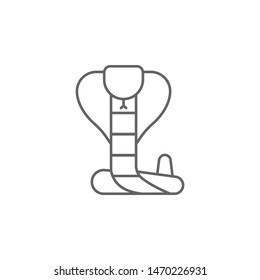 Prehistoric cobra animal icon. Element of prehistoric line icon