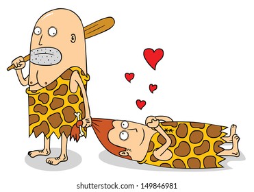 prehistoric couple