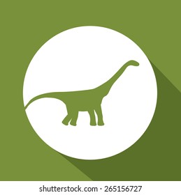 Prehistoric design over green background,vector illustration