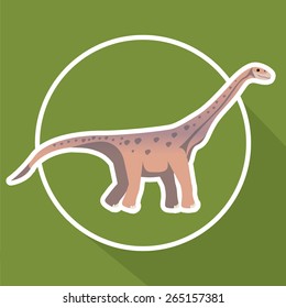 Prehistoric design over green background,vector illustration