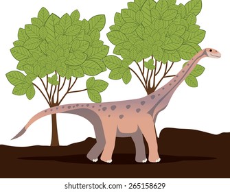 Prehistoric design over landscape background,vector illustration